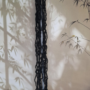 doczepiane dredy, włosy syntetyczne, czarne, 75 cm, 15 szt